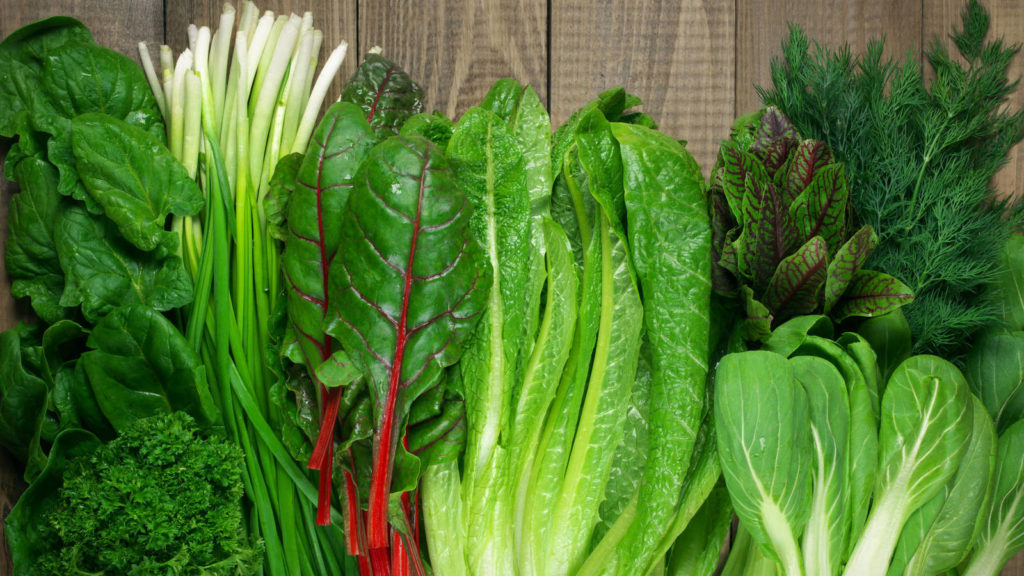 Verduras verdes - Alimentos saludables para levantar el ánimo